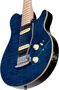 Sterling By Musicman Axis Flame Maple Top Neptune Blue