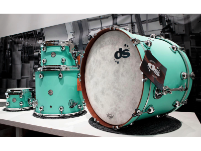 Dsdrum Kit Batteria Rebel Custom Shop All Maple Cadillac Green Lacquered Finish