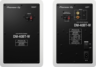 Pioneer Dj Dm40 Monitor Attivi la Coppia con Bluetooth Bianche