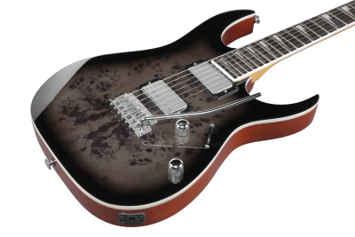 Ibanez GRG220PA1BKB Transparent Brown Black Burst