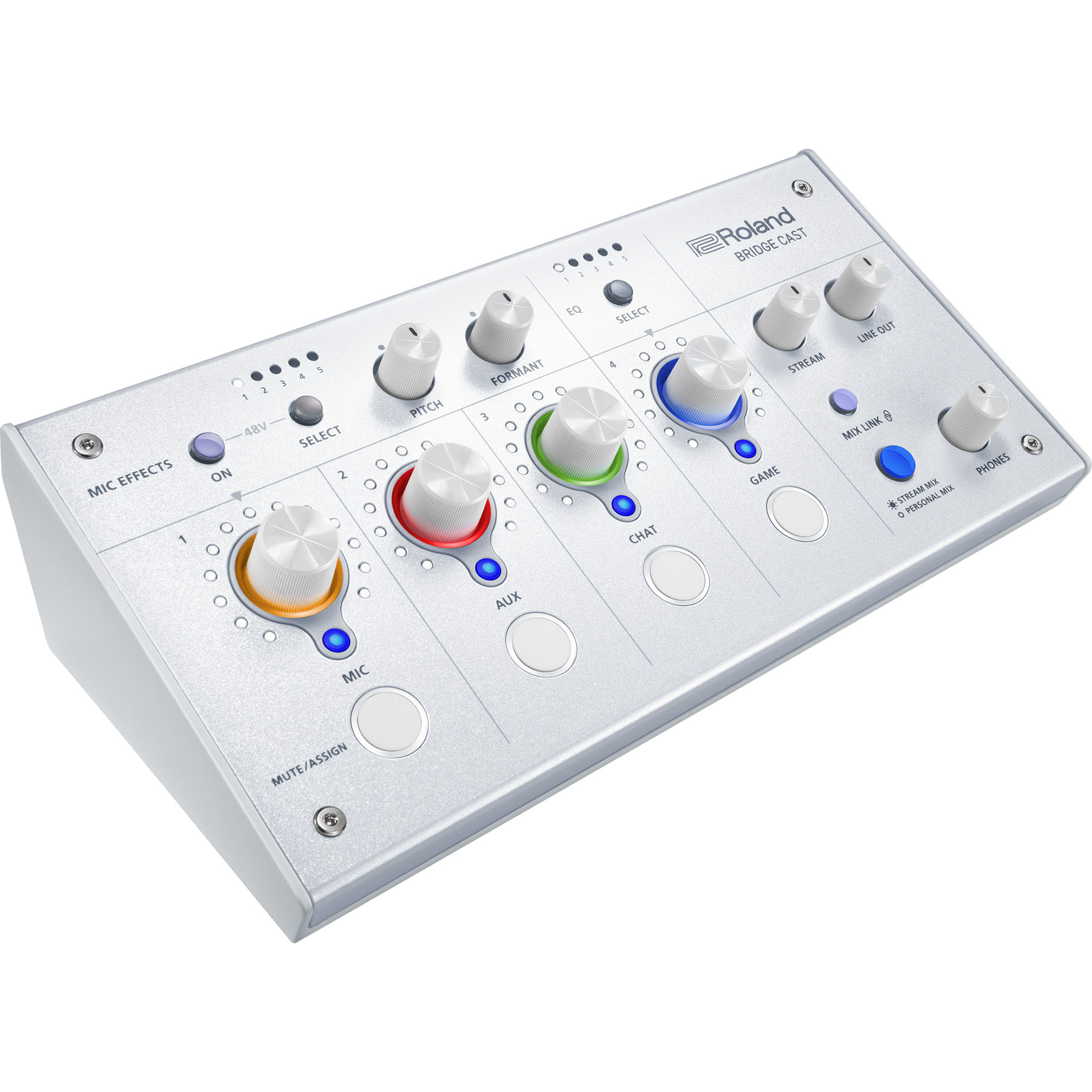 ROLAND BRIDGECAST-WH  Dual Bus Gaming Mixer