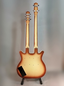 Danelectro Chitarra Elettrica e Basso Elettrico Double Neck Copper Burst