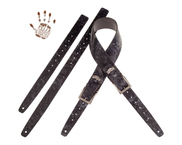 Magrabo Tracolla Twin Buckles Embossed Seurat Grigio