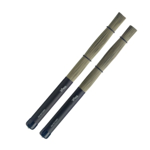 Stagg Spazzole Sbru30Rs Medium in Paglia impugnatura in Gomma