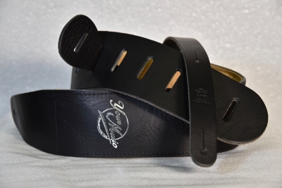 Your Music Tracolla 7 Cm In Cuoio Imbottita Black Made In Italy