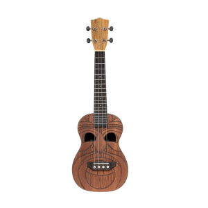 Stagg Tiki series concert ukulele with sapele top, Maio finish, with black nylon gigbag