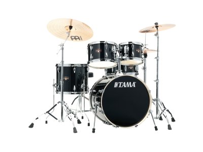 Tama IP52H6W-HBK Imperislstar 5 Pz. con Piatti Meinl Hairline Black
