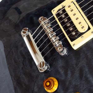 Tokai LP Style Quilted See Through Black