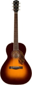 Fender Paramount PS220E Parlor 3 Tone Vitage Sunburst con Case