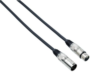 Bespeco Cavo Microfonico Schermato Bilanciato con 2 Cannon Xlr M F Mt 4,5 Nero