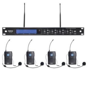 Karma SET8042LAV Kit 4 Radiomicrofono UHF Bodypack con Archetto