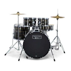 Mapex it Tnd5294ftcfj tornado standard full 5 pezzi ebony yellow grain