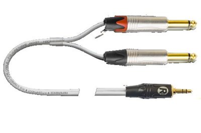 Reference Cavo ad Y White JTRS 3,5 / 2 Jack 6,3 Mt.1