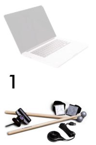 Aerodrums Set1 Batteria Virtuale Completa