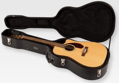 Fender Cd-140Sce Natural Chitarra Acustica Elettrificata Con Case Rigido