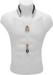 Bg S28JMSH Collare Bianco in Pelle per Sassofono Sax