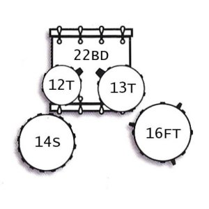 Tamburo Spark Bd22 Silver Spark