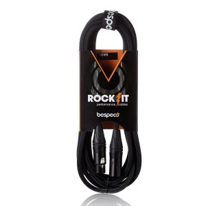 Bespeco Cavo Microfonico XLR M a XLR F Rockit Mt 10 Guaina Rigata