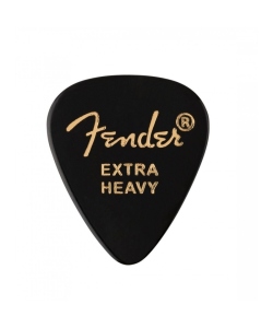 Fender Plettri 351 Black Extra Heavy Pack 12 Pz