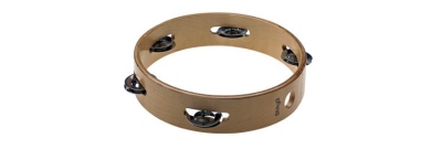 Stagg Tamburello 10 In Legno Senza Pelle 1 fila di piattini in Acciaio