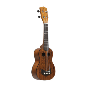 Stagg Tiki series soprano ukulele with sapele top, Oh finish, with black nylon gigbag