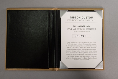 Gibson Custom Shop 60 Anniversary 1961 Les Paul SG Standard With Sideways Vibrol