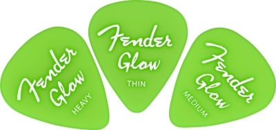 Fender Plettri 351 Glow in The Dark 12 Pz