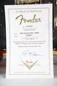 Fender Custom Shop 1952 Telecaster Masterbuilt By Greg Fessler Black Mn