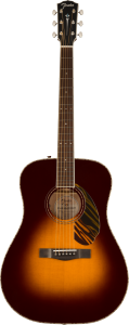 Fender Paramount PD220E Dreadnought 3 Tone Vitage Sunburst con Case