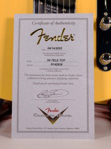 Fender Custom Shop 1954 Telecaster Mp Nocaster Blonde