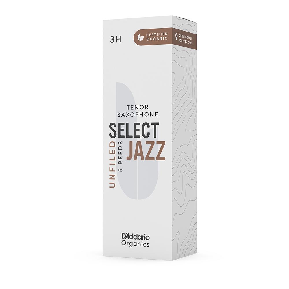 D'Addario Organic Select Jazz 3H Unfiled Ance per Sax Tenore (5 pz)