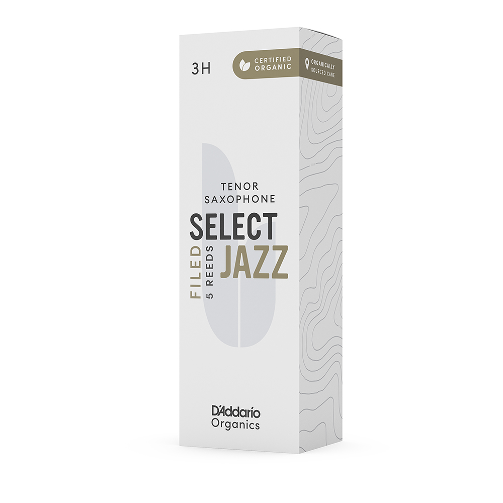 D'Addario Organic Select Jazz 3H Filed Ance per Sax Tenore (5 pz)