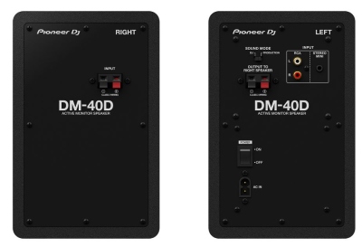 Pioneer Dj Dm40D Monitor Attivi la Coppia Black