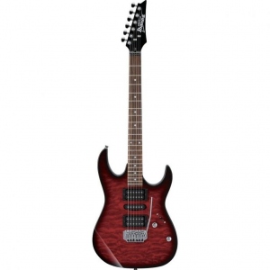 IBANEZ GRX70QATRB  TRANSPARENT RED BURST