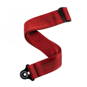 D'Addario 50Bal11 Auto Lock Guitar Strap Blood Red