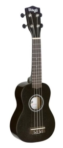 Stagg Us-Night Ukulele Soprano Nero con Borsa