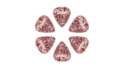 Taylor Picks Thermex,351-1.25 mm Ruby Swirl Ultra 6 Pack