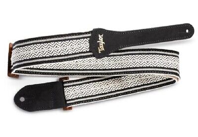 Taylor Academy Tracolla 2' White Black Jacquard Cotton