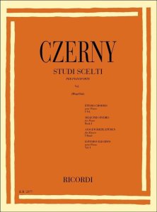 Ricordi Czerny Studi Scelti per Pianoforte Vol. I