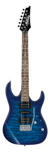 Ibanez Grx70Qatbb Chitarra Elettrica Transparent Blue Burst