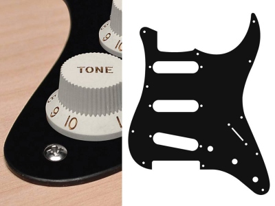 Boston Battipenna Per Chitarra Elettrica Tipo S Black