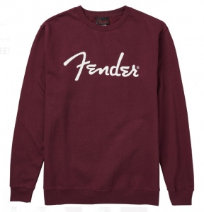 Fender Spaghetti Logo Pullover Maroon Large