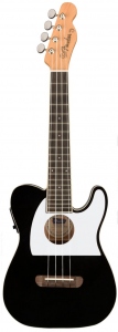 Fender Fullerton Tele Uke Concert Ukulele Black