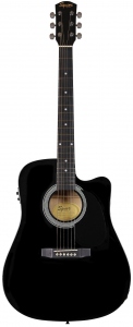 Squier Sa105Ce Dreadnought Cutaway Black