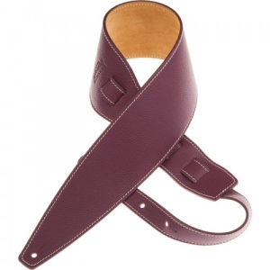 Magrabo Leather Guitar and Bass Strap Holes HS Colors Bordeaux 6 cm