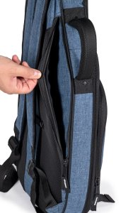 Stefy Borsa per Chitarra Elettrica Blu Imbottitura 25 mm