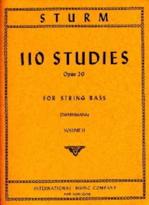 STURM 110 Studies op. 20 volume 2 for String Bass
