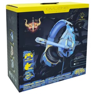 Karma GT95 Cuffia con Microfono Finitura Mimetica Blu