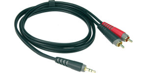 Klotz AY70100 Cavo Mobile Recording Mini Jack 3p 2X Rca Mt 1 Nero