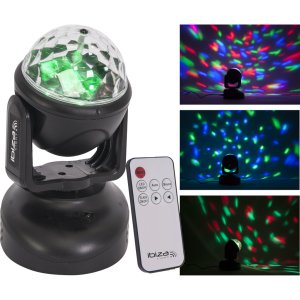 Ibiza Mini Testa Mobile a Led RGB 6x3w con Telecomando